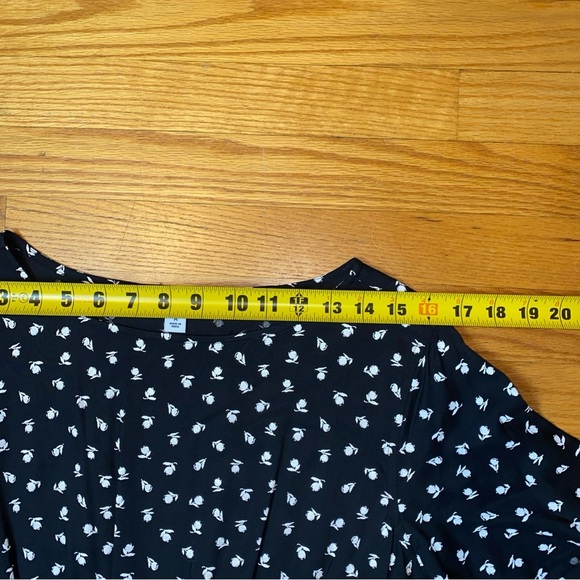 Croft & Barrow women’s black and white midi dress flowy comfortable size M - Picture 11 of 14